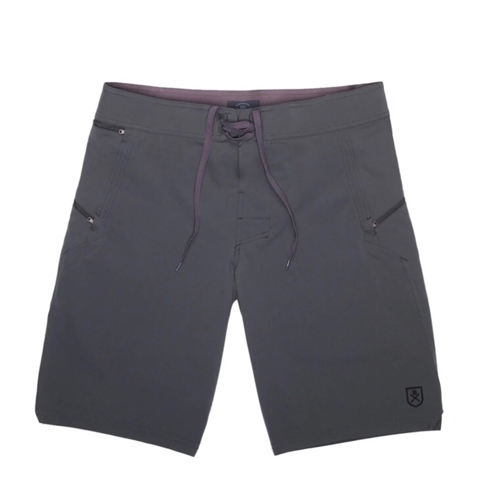 Bluesmiths Crafted Water Wear Spartan Board Shorts in Carbon Green.